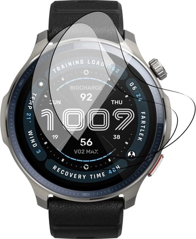 Screenprotector geschikt voor Amazfit Balance 2 - 2x FlexGuard Screen Protector