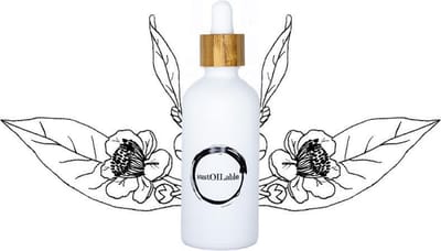 Camellia olie - glazen pipet flesje 50ml (navulbaar en plasticvrij verpakt) - vegan - dierproefvrij en zonder chemische toevoegingen - camellia huidolie