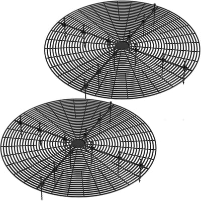 longziming -Set van 2 Grote Snijbare Bloemnetten met Diepe Ondersteuning, Potdeksel, Geschikt voor Huisdieren, 52 cm (Zwart)