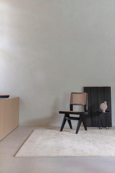 LIGNE PURE Glow – vloerkleed – tapijt – handgeweven – bamboo - modern – zacht – Zilver - 170x240