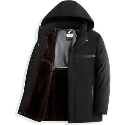 Zakelijke Winterjas, Heren Katoenen Jas, Herenjas voor Middenjarige Vader, Trendy Top, Casual 4XL