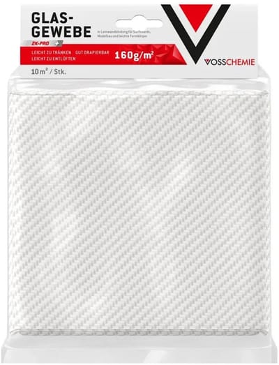 Glasweefsel, glasweefsel 160 g/m², 10,0 m² inhoud, glasvezel doek