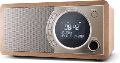 Sharp DR-450(BR) DAB+ - FM radio - Bluetooth - bruin