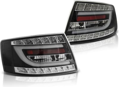 Achterlichten AUDI A6 C6 SEDAN 04 04-08 ZWART LED 7PIN