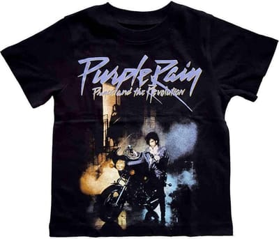 Prince - Purple Rain Kinder T-shirt - 12 maanden - Zwart
