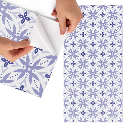 Tulup Meubelfolie - Geometrisch patroon Wrapfolie Keuken - 65x130 cm - Wit Meubelfolie - Plakfolie Meubels - Geometrische Meubelfolie - Decoratiefolie Zelfklevend - Slaapkamer decoratie - Achtergronden en patronen