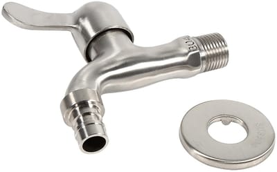 Dailygoods- Waterkraan Enkele Koude Tap - Chroom - 304 Roestvrij Staal - Eenvoudig te Installeren - Duurzaam - Antiroest/Corrosiebestendig - Kraan