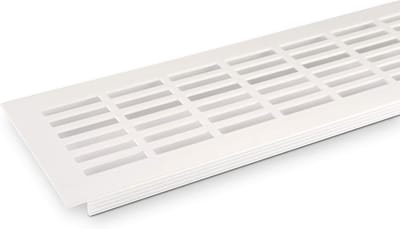 2x Geperforeerd Ventilatie Rooster Aluminium Wit 480x81mm