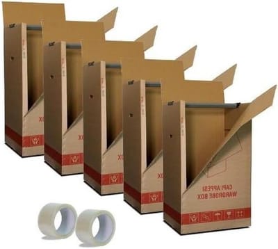 Kleding Opberger Set - Opbergdozen Karton - Kleding Opbergen - Dubbel Golfkarton - 50 x 60 cm - Transparant