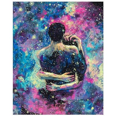 5D DIY Diamond Painting Fotopaar  Paris Tower Lovers  Borduurkruissteek Mozaïek Decor 20X30CM black