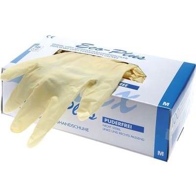 Wegwerphandschoenen Poedervrij Latex Maat S (100 Stuks) - E2222