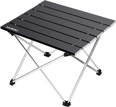 Opvouwbare Aluminium Tafel voor Kamperen, Picknicken en Tuinieren - Lichtgewicht en Makkelijk Mee te Nemen met Draagtas