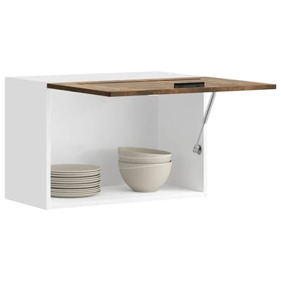 vidaXL - Keukenbovenkast - Porto - bewerkt - hout - gerookt - eikenkleurig