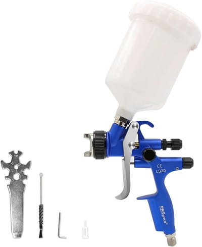HVLP Spuitpistool met 1,3 mm sproeikop en 600 ml capaciteitsbeker voor verfspuiten van auto's, meubels en muren