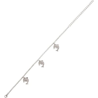 Orphelia ZA-1877 - Armband dolfijnen - 925 Zilver - Zirconia - 19 cm