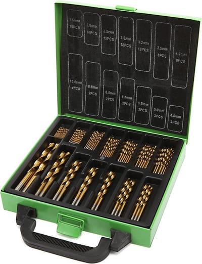 99 Delige HSS - TIN Gecoate Borenset