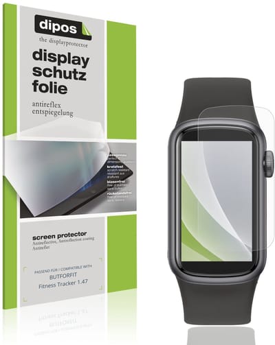 dipos – 6x Matte Beschermfolie geschikt voor BUTFORFIT Fitness Tracker 1.47 | Krasbestendige & antireflecterende Screenprotector Ultra-Thin