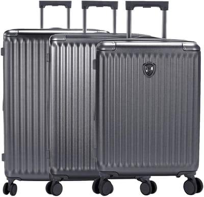 HEYS trolley Luxe 3pc Set Gunmetal antraciet 55cm
