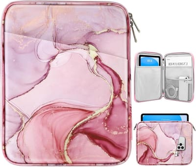 Tablet Sleeve voor 9-11 inch Tablets, Beschermhoes voor iPad en Galaxy Tab, Cloudy Pink, Geschikt voor iPad Air/Pro, reMarkable 2, Draagtas