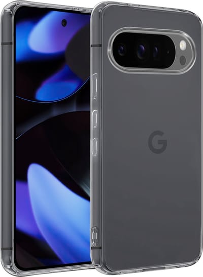 Hoesje - Geschikt voor Google Pixel 9 Pro - Sterk & Shockproof - Siliconen Case - Hoes Cover - Telefoonhoes - Transparant