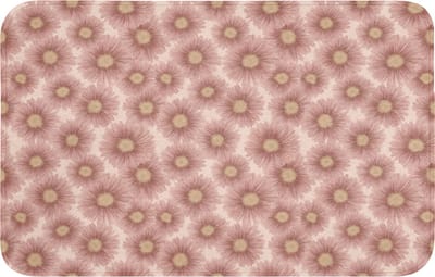 WC mat 80x50 cm - Antislip - Gerbera - Bloemen - Roze - Toiletmat - Vloermat - Douchemat - Toilet tapijt - Toiletmatten
