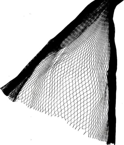 Vogelnet - 10 x 10 meter - 28 mm maas - Zwart