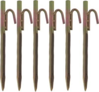 Grondpennen 6 stuks - Stormharing - Tentharing - Rotspen - Spijkerharing - Goud - Ø16 X 300MM - Koolstofstaal - Extra Sterke Haak