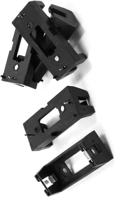 Batterijhouder - Batterijhouder Socket - Elektronica Reparatie - PCB Plug-in Type - 43 x 18 x 14 mm - Zwart