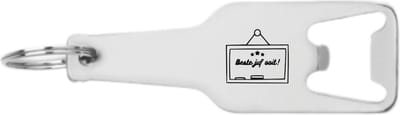 Akyol - beste juf ooit flesopener - Juf - juffen - cadeau - docent - afscheid - verjaardag - leuk kado voor je collega om te geven - 105 x 25mm