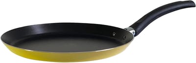 Koekenpan - Crêpe pan - Pannenkoeken Bakken - 5-laags Anti-aanbaklaag - 25 cm - Geel