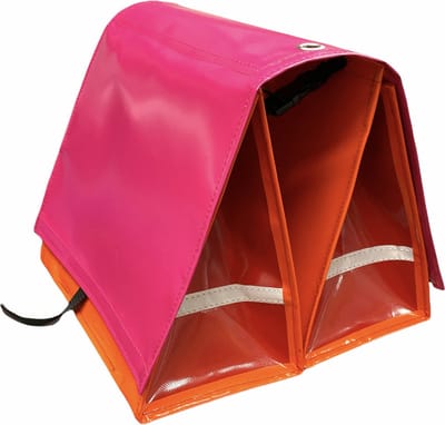 Du Baj  Budget L Pink Orange Red - Dubbele Fietstas - 45 l - Roze;Rood