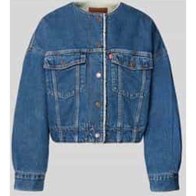 relaxed fit jeansjack van puur katoen