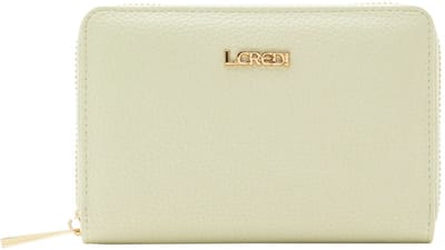 L.CREDI Perla Portemonnee RFID-bescherming 16 cm - Dames - Horizontaal - creme
