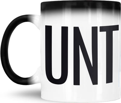 NietMokken.nl - Grappige mok "C U Next Tuesday" - Magische beker 325 ml - Vormt aan een kant een ondeugend woord - Keramische tas - Magnetron- en vaatwasbestendig - Humoristisch cadeau voor vrienden of collega’s!