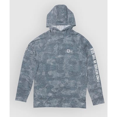Salty Crew Mariner Hood Tech Longsleeve Lycra blauw