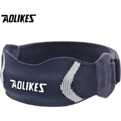 Aolikes 1 Stuks Sport Kniebrace Ondersteuning Voor Artritis ACL Hardlopen Basketbal Wandelen Voetbal Patellaband donkerblauwe kleur