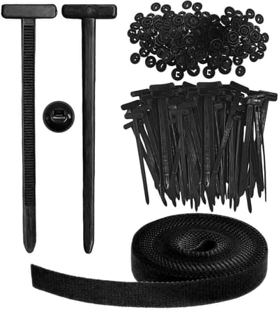 Dailygoods- Kabelbinders 100 Stuks - Multifunctionele Kabelbinders - Zelfsluitende Kabelbinders - Duurzaam Plastic - Anti-Uv Bevestigingsclips - Geschikt voor Autoonderhoud - Binders