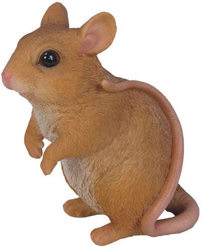 HotAnt Tuinbeeld dieren - Kleine muis - bruin (Polystone) - Voor buiten - Tuin decoratie - Cadeau