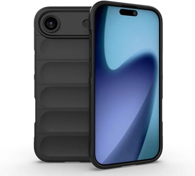 MobyDefend Hoesje - Geschikt voor iPhone Air - TPU Gripcase - Zwart