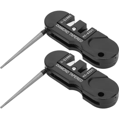 2 stuks Outdoor EDC Zakmesslijper Draagbare Diamant Taps Toelopende Staaf Messenslijper