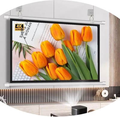 Projectiescherm - Filmscherm Beamer - Home Cinema - Hoogwaardig Glasvezel - 40 inch 4:3 - Wit