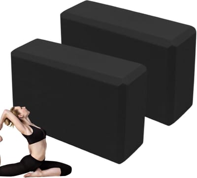 Pilates Schuimblokken - Yoga Balansblokken - Fitness Training - Anti-slip Ontwerp - 23 cm - Zwart