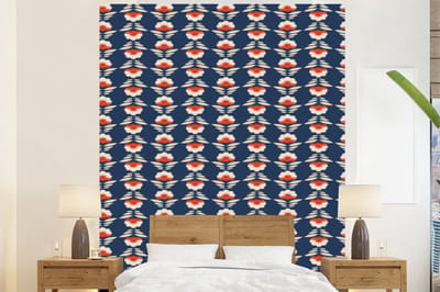 Behang - Fotobehang Patronen - Abstract - Bloemen - Breedte 225 cm x hoogte 280 cm