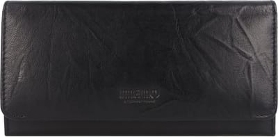 mano Donna Aurona Portemonnee RFID Leer 19 cm - Dames - Horizontaal - schwarz