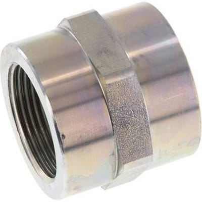 G 1 1/4'' Verzinkt Stalen Sok 160 Bar - Hydrauliek - FL2S-F-EZ-114G