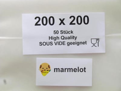 Marmelot Vacuumzakken   20x20 cm 50 stuk met Microstructuur voor alle Merken Vacuum Sealers