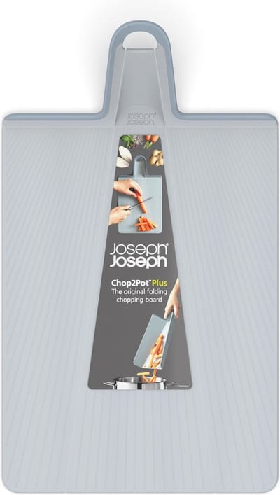 Joseph Joseph Chop2Pot Plus Snijplank – Opvouwbaar – Lichtblauw – Groot – Antislip & Vaatwasserbestendig
