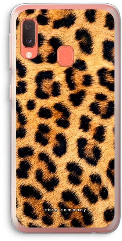 Case Company® - Hoesje geschikt voor Samsung Galaxy A20e hoesje - Luipaard - Soft Cover Telefoonhoesje - Bescherming aan alle Kanten en Schermrand
