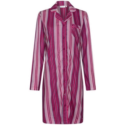 Rebelle - Nachthemd - Cin Cin - Bio Katoen - Doorknoop - Roze - Maat 38
