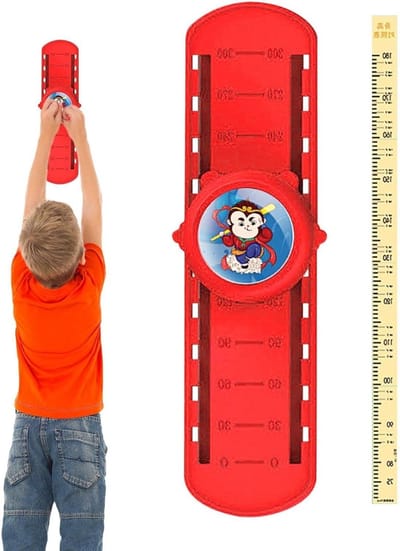 Hoogte Trainer - Spring Trainer - Kinderen Actief Houden - Met Stemteller - 367 cm Lengte - Lichtgevend Rood
